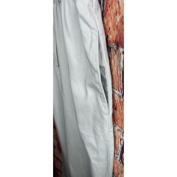 Madewell Sage Green Short Sleeve Zip Pocket Coverall Jumpsuit Petite Size 00P - Picture 5 of 7